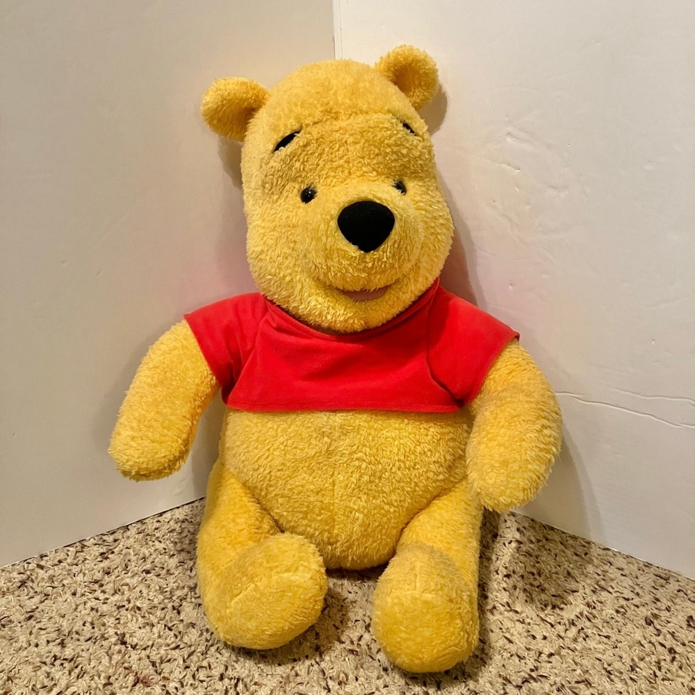 Vintage Fisher Price My Talkin' Pooh 2001 Jumbo 26" Plush Stuffed Toy WORKS